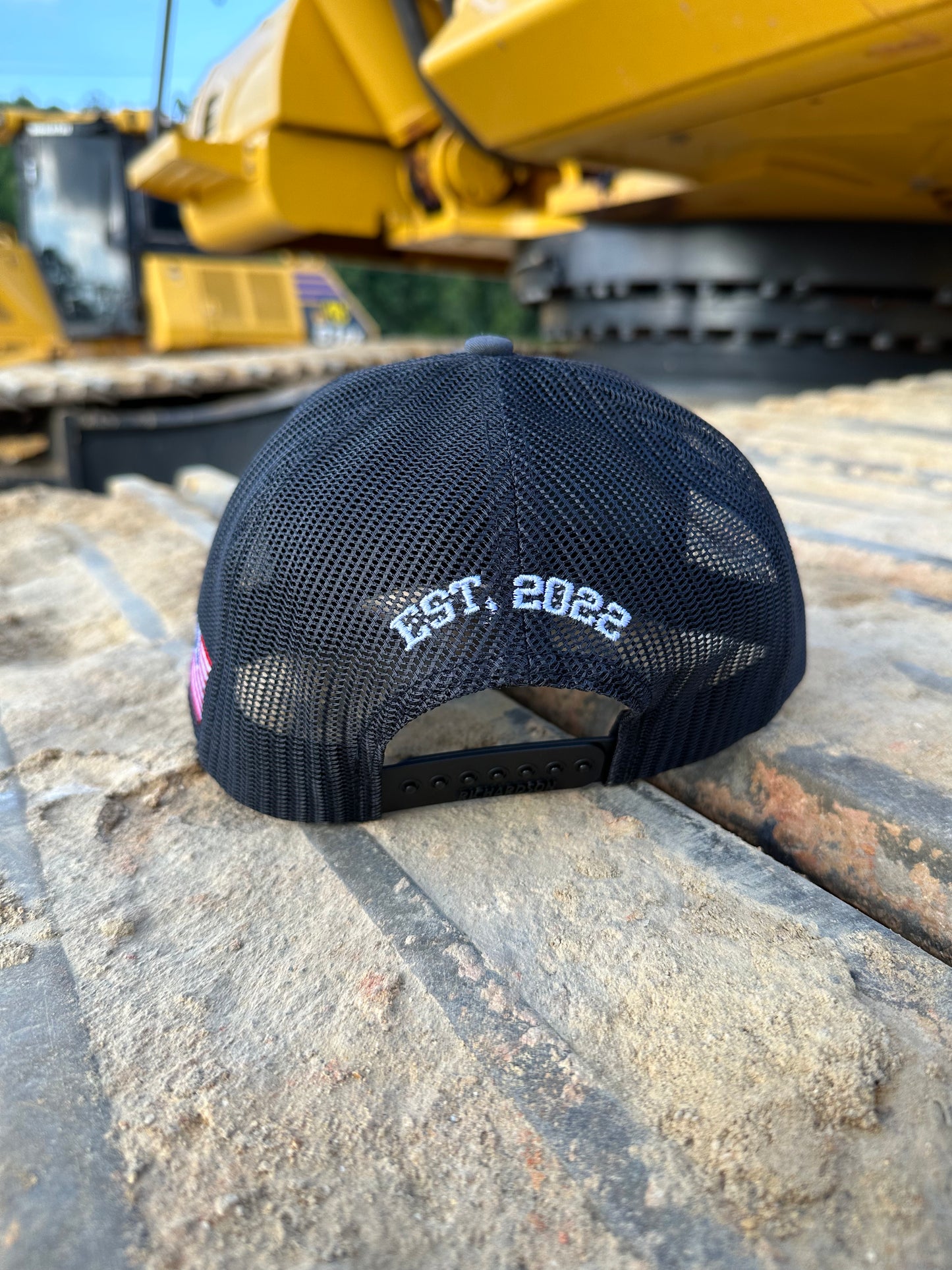 Gray/Black Richardson White Precision Patch Hat